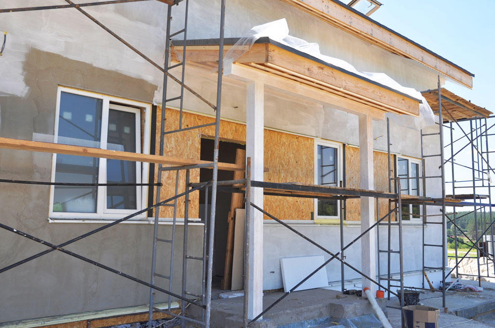 Exterior of a home fully restored after fire and water damage in Tehama County